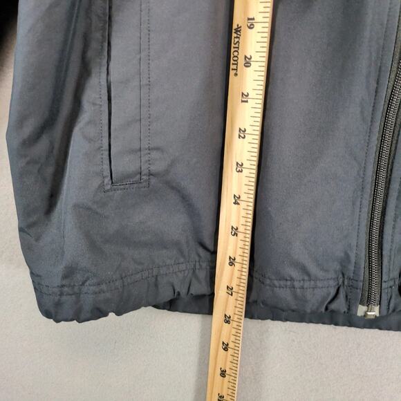 Vtg Y2K Nike Full Zip Track Jacket Mens XL Athletic Dept Black Reflective Stripe - Picture 6 of 10